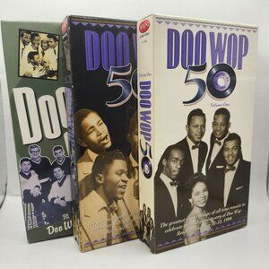 3 VHS Lot Doo Wop 50 V1 V2 Rhino 51 V1 Time Life a